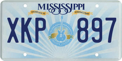 MS license plate XKP897
