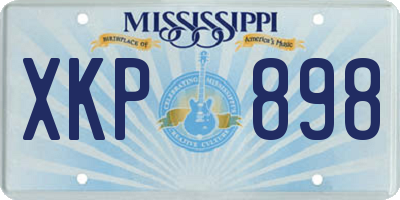 MS license plate XKP898