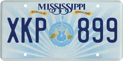 MS license plate XKP899