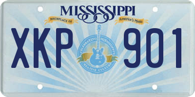 MS license plate XKP901