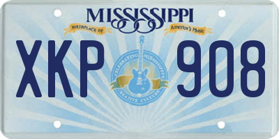 MS license plate XKP908