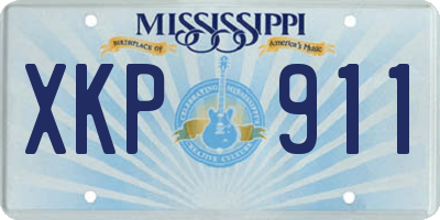 MS license plate XKP911
