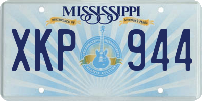 MS license plate XKP944