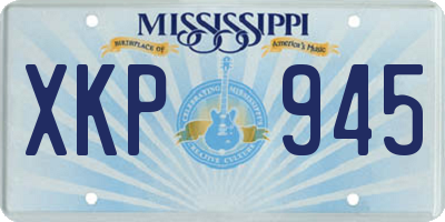 MS license plate XKP945
