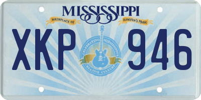 MS license plate XKP946