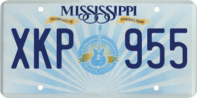 MS license plate XKP955