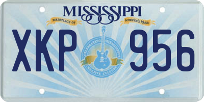 MS license plate XKP956