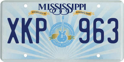 MS license plate XKP963
