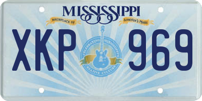 MS license plate XKP969