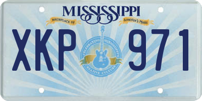 MS license plate XKP971