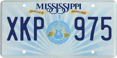 MS license plate XKP975