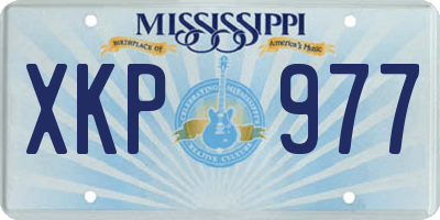 MS license plate XKP977