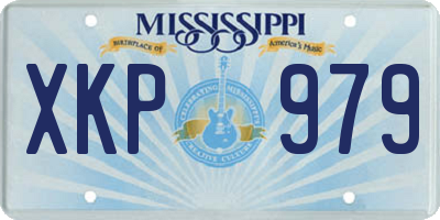 MS license plate XKP979