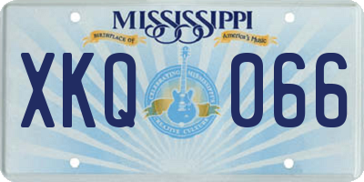 MS license plate XKQ066