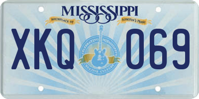 MS license plate XKQ069