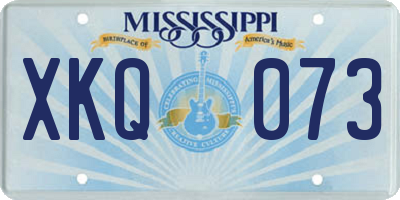 MS license plate XKQ073