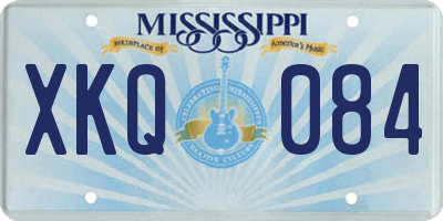 MS license plate XKQ084