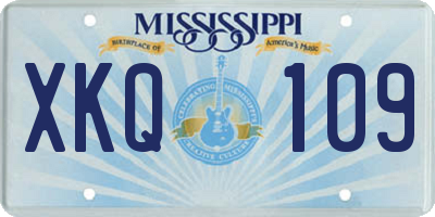 MS license plate XKQ109