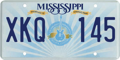 MS license plate XKQ145