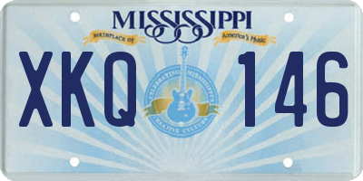 MS license plate XKQ146
