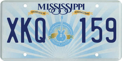 MS license plate XKQ159