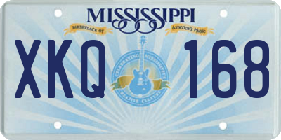 MS license plate XKQ168