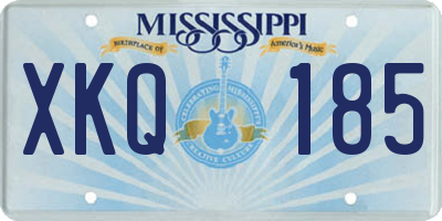 MS license plate XKQ185