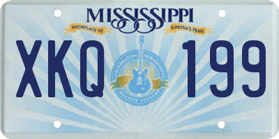MS license plate XKQ199