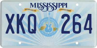 MS license plate XKQ264
