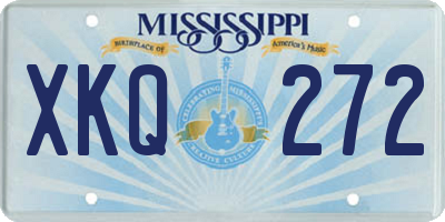 MS license plate XKQ272