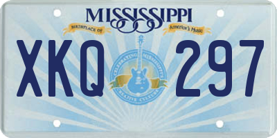 MS license plate XKQ297
