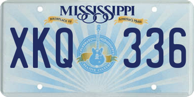 MS license plate XKQ336