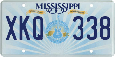 MS license plate XKQ338