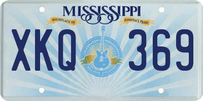 MS license plate XKQ369