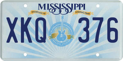 MS license plate XKQ376