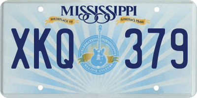 MS license plate XKQ379
