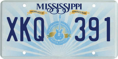 MS license plate XKQ391