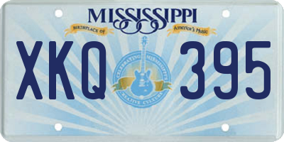 MS license plate XKQ395