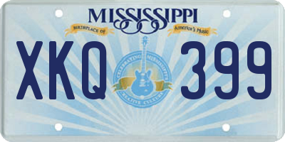 MS license plate XKQ399