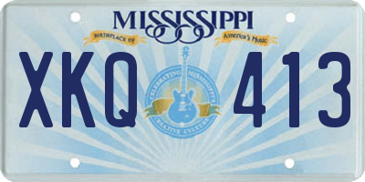 MS license plate XKQ413