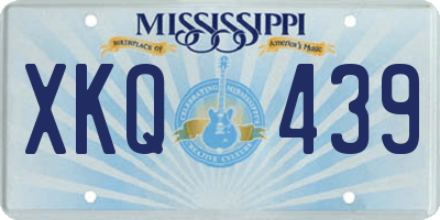 MS license plate XKQ439