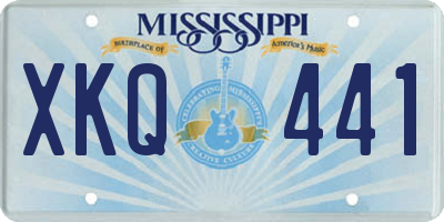 MS license plate XKQ441