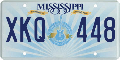 MS license plate XKQ448