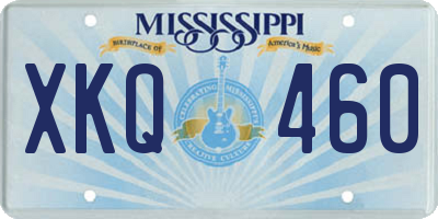 MS license plate XKQ460