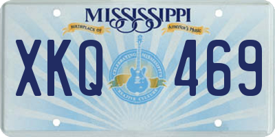 MS license plate XKQ469