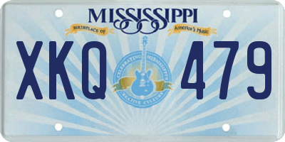 MS license plate XKQ479