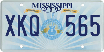 MS license plate XKQ565