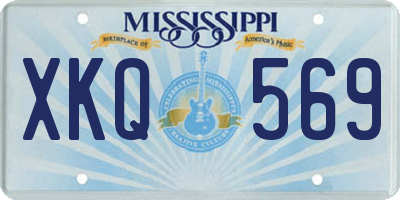 MS license plate XKQ569