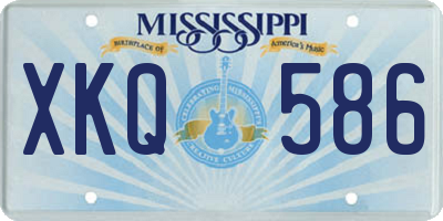 MS license plate XKQ586