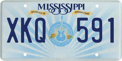MS license plate XKQ591